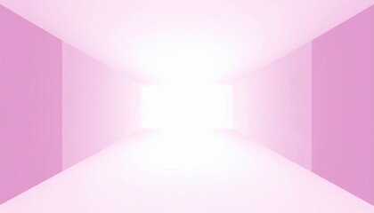 Poster - Illuminated abstract tunnel virtual space digital art bright atmosphere perspective view conceptual design