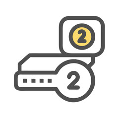 Fototapete - Duplication Icon: Two of Everything Symbolizing Replication and Redundancy