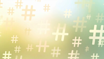 Poster - Abstract background of soft colors and hashtags digital art creation modern design environment blurred viewpoint trendy concept