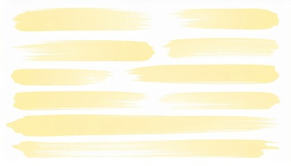 Poster - Creative yellow brush strokes digital artwork abstract design online gallery aesthetic appeal