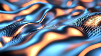 Poster - Abstract Waves of Colorful Light and Texture Flowing Smoothly
