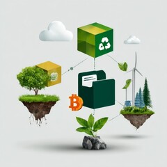 Poster - Green Cryptocurrency and Sustainable Finance: A Conceptual Visualization of Eco-Friendly Blockchain Technology