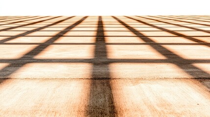 Poster - Elegant wooden floor enhanced by a crisp white background creating a bright and airy atmosphere
