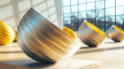 Poster - Artistic sculpture featuring a unique blurred surface texture that evokes intrigue and curiosity