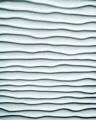 Poster - A captivating wave pattern on a wall showcasing unique design elements and contemporary aesthetic