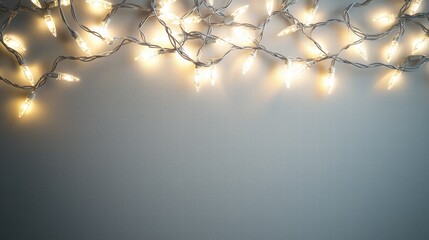 Poster - A string of twinkling decorative lights capturing the spirit of celebration and festivity