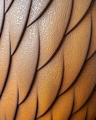 Poster - Rich brown leather texture featuring unique grain patterns and a soft touch ideal for various applications