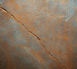 Poster - Cracked surface of an aged concrete floor revealing intricate patterns and textures under light