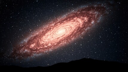 Poster - The andromeda galaxy captured in stunning detail with bright stars and cosmic wonders in space