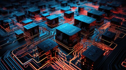 Circuitry lines on digital display