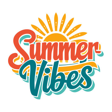 Cool Summer Vibes Shirt Design with Palm Tree and Sunset on Transparent Background