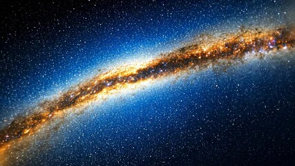 Wall Mural - Vast Cosmic Galaxy with Stars in a Dark Night Sky Background