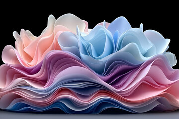Poster - Abstract colorful swirls background