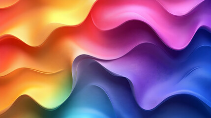 Poster - Abstract colorful wavy background design