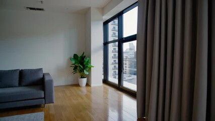 Poster - Modern Urban Living Space with Natural Light and Minimalist Style