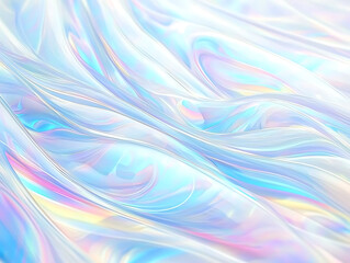Poster - Flowing abstract colors digital art soft textures ethereal environment close-up view visual harmony