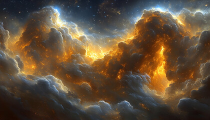 abstract nebula cloud patterns