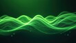 © GIFTE - A simple, soft green wave emanates outwards from the center of the data visualization, creating a calming and harmonious visual effect.