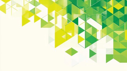 Poster - Vivid bright green geometric shapes creating a dynamic modern abstract vector background with sharp angles, bold lines, stylish minimalist patterns, futuristic elements, energetic visual composition