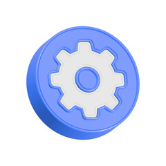 Poster - gear setting 3d rendering machine setting