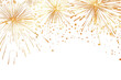 © yusmal - PNG Fireworks illustration background gold