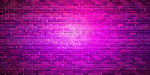 Wall Mural - A vibrant purple and pink radial gradient brick wall background with abstract shapes and patterns, gradient, design,  gradient