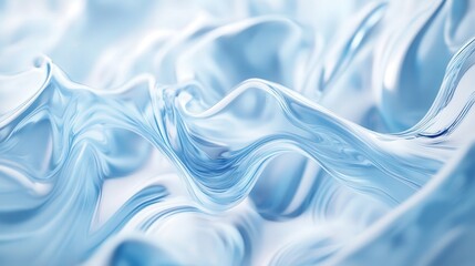 Poster - The fluidity of this abstract cool blue background, combined with its refined motion blur, creates a distinctly immersive and refreshingly futuristic tech feel.