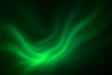 Poster - Emerald Veil: A mesmerizing display of nature's artistry, vibrant emerald hues dance across a dark expanse, invoking a sense of awe and wonder. 