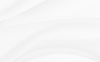 Fototapete - White abstract background soft curves light shadow gray bright clean