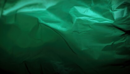 Aufkleber - wrinkled green plastic texture close-up for backgrounds, web design, print media, branding projects, abstract surface photography resource

