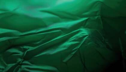 Aufkleber - wrinkled green plastic texture close-up for backgrounds, web design, print media, branding projects, abstract surface photography resource

