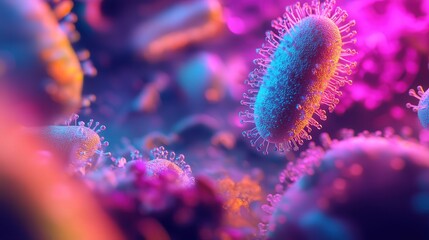 Poster - AI-powered microscope identifying microscopic organisms with unmatched focus and clarity for medical breakthroughs