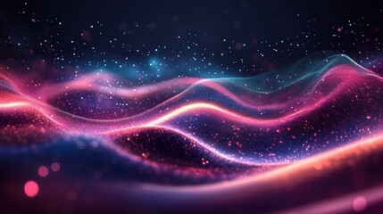 Poster - enchant with vibrant movement and soft blurs, creating a unique and captivating visual flow