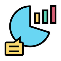 Aufkleber - graph information  vector icon