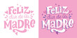 © jane55 - Happy Mother's Day in spanish - cute trendy hand dtawm doodle lettering print. T-shirt design, mug print, sticker.