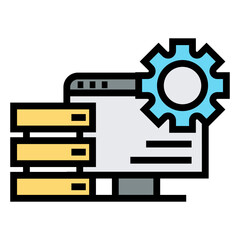 Poster - data  vector icon