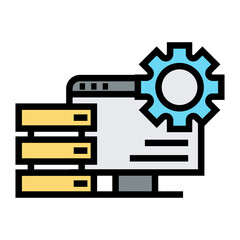 Poster - data  vector icon