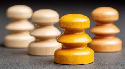 Poster - Wooden toy stacking blocks representing event volatility containment and risk management in financial strategy