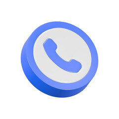 Poster - phone call 3d rendering symbol app