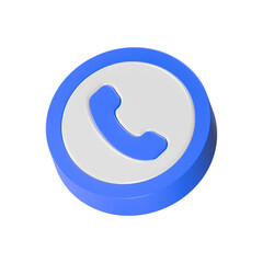 Poster - phone call 3d rendering symbol app