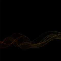 Leinwandbilder - Abstract vector wavy lines in colors. Eps 10