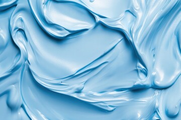 Poster - Blue glossy light blue background for contemporary visual projects and eye-catching presentations in digital and print formats