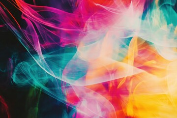 Poster - Vibrant abstract composition featuring dynamic colored lines for innovative projects and contemporary design enthusiasts