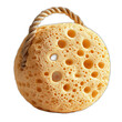 © Nigina - Bread slice with rope tied around it, isolated on transparent background.