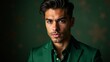 © Gayan - Stylish Man In Green Suit Portrait