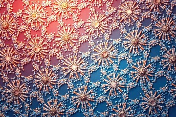 Geometric lace motif, repeating design elements , geometric, macro
