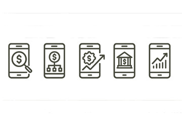 Aufkleber - Mobile finance management tools showcase growth strategies for modern users in a digital landscape