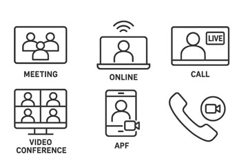 Poster - Digital communication tools for virtual meetings and conferences in various formats