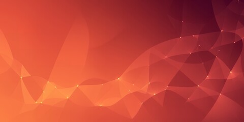 Poster - a vibrant orange and red gradient background with a subtle geometric mesh overlay design