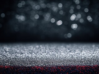 Poster - Sparkling glittery surface with bokeh lights creates a magical and festive atmosphere perfect for celebration abstract background for design and decoration